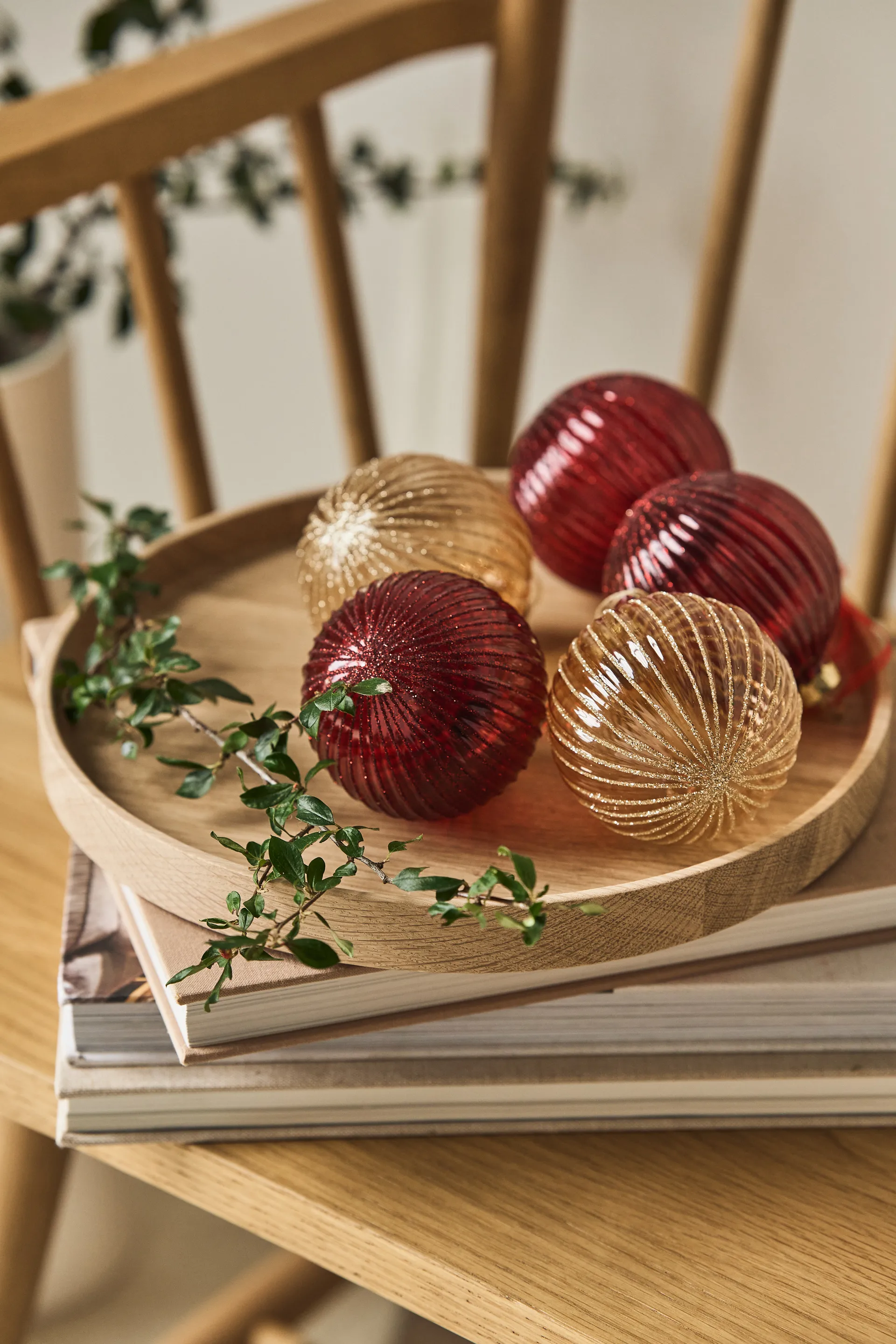 Bolas de Navidad Holiday 6 unidades, Rojo Scandi Living