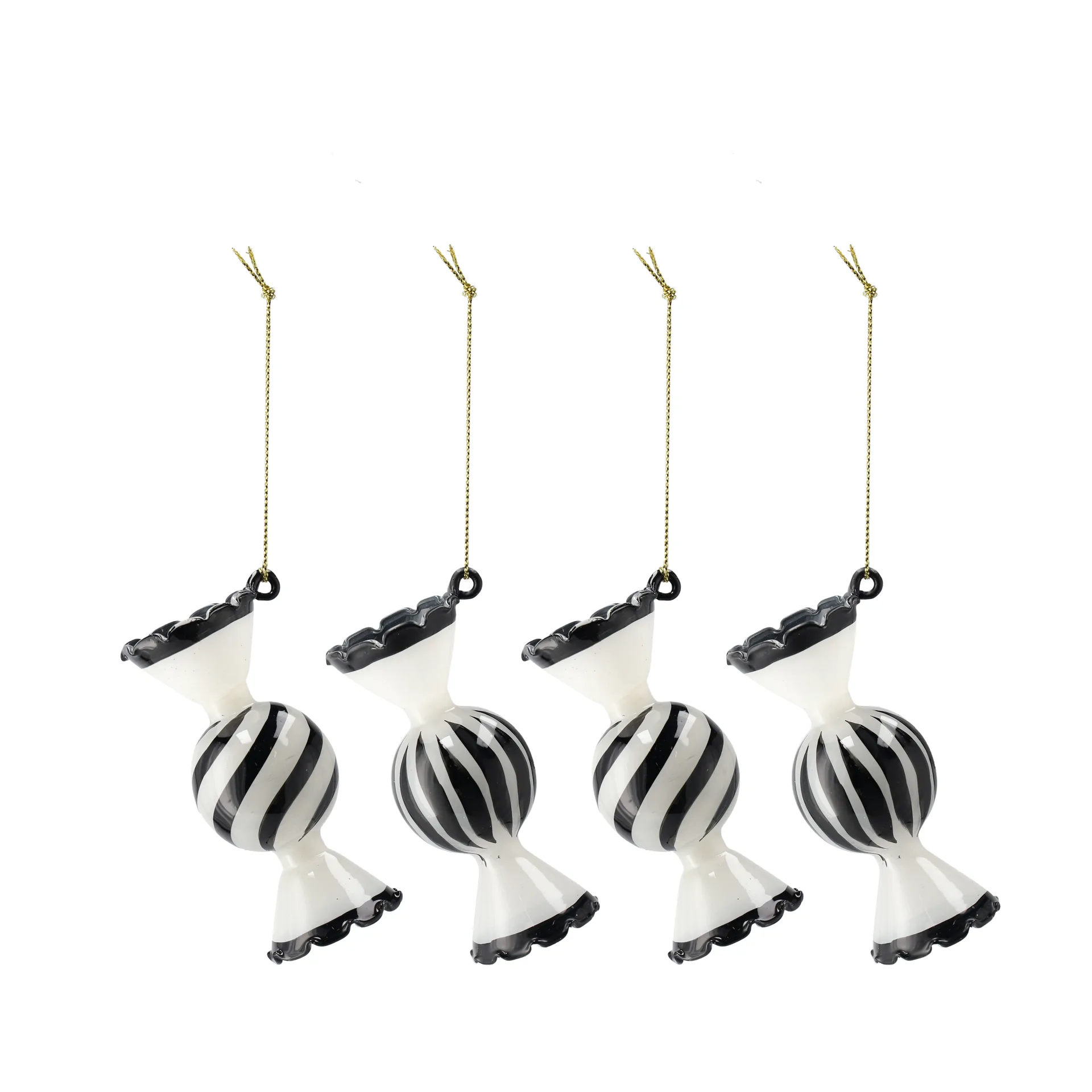 Bolas de navidad Jolly, 4-pack, Blanco Scandi Living