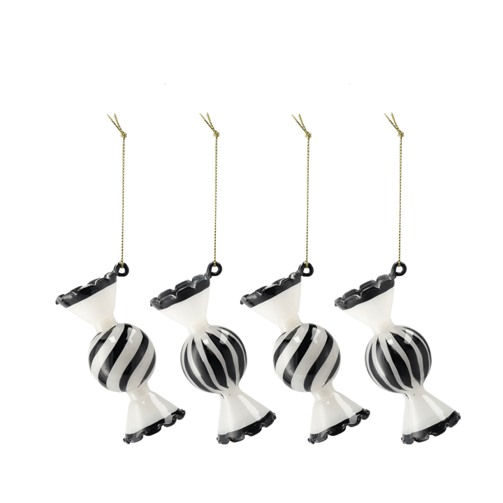 Bolas de navidad Jolly, 4-pack - Blanco - Scandi Living