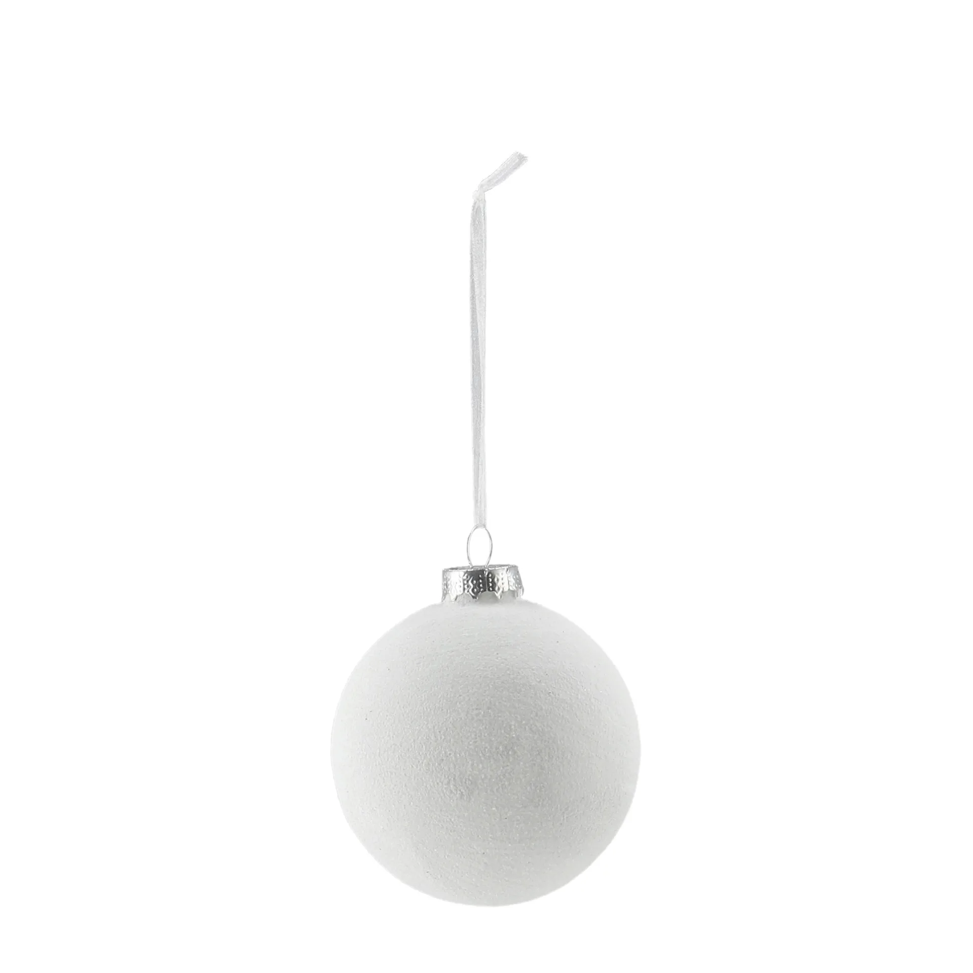 Bolas de Navidad Snowing 6 unidades, Blanco Scandi Living