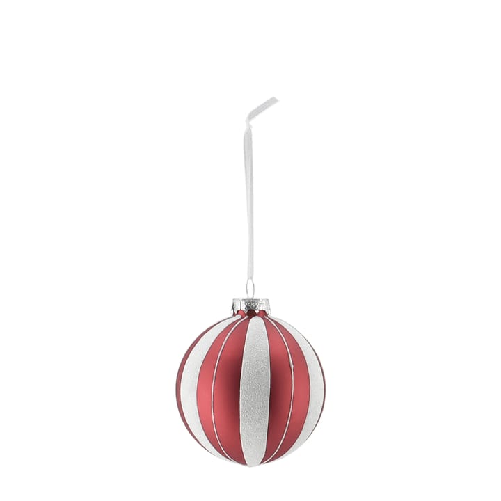 Bolas de Navidad Tradition 6 unidades, Rojo/blanco Scandi Living
