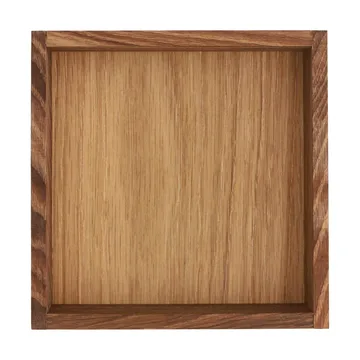 Caja de almacenamiento Carve 15 cm - Roble teñido oscuro - Scandi Living