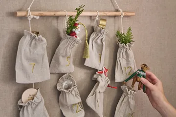 Calendario de adviento Joyful 75 cm - Beige - Scandi Living