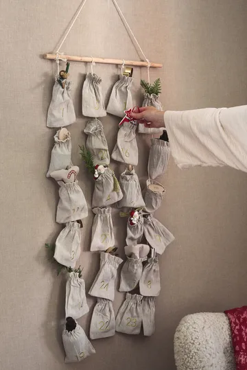 Calendario de adviento Joyful 75 cm - Beige - Scandi Living