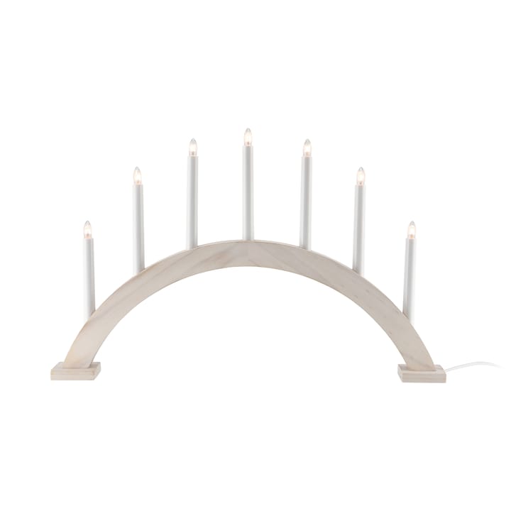 Candelabro de Adviento Sky arco 41 cm, esmaltado blanco Scandi Living