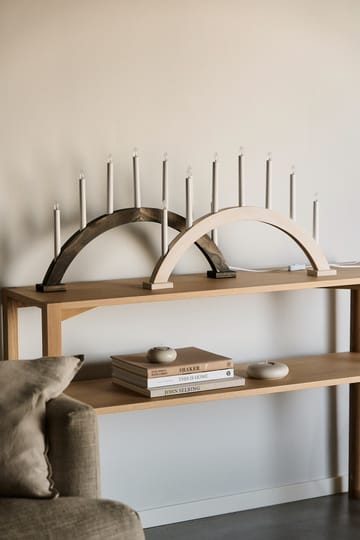 Candelabro de Adviento Sky arco 41 cm - teñido oscuro - Scandi Living