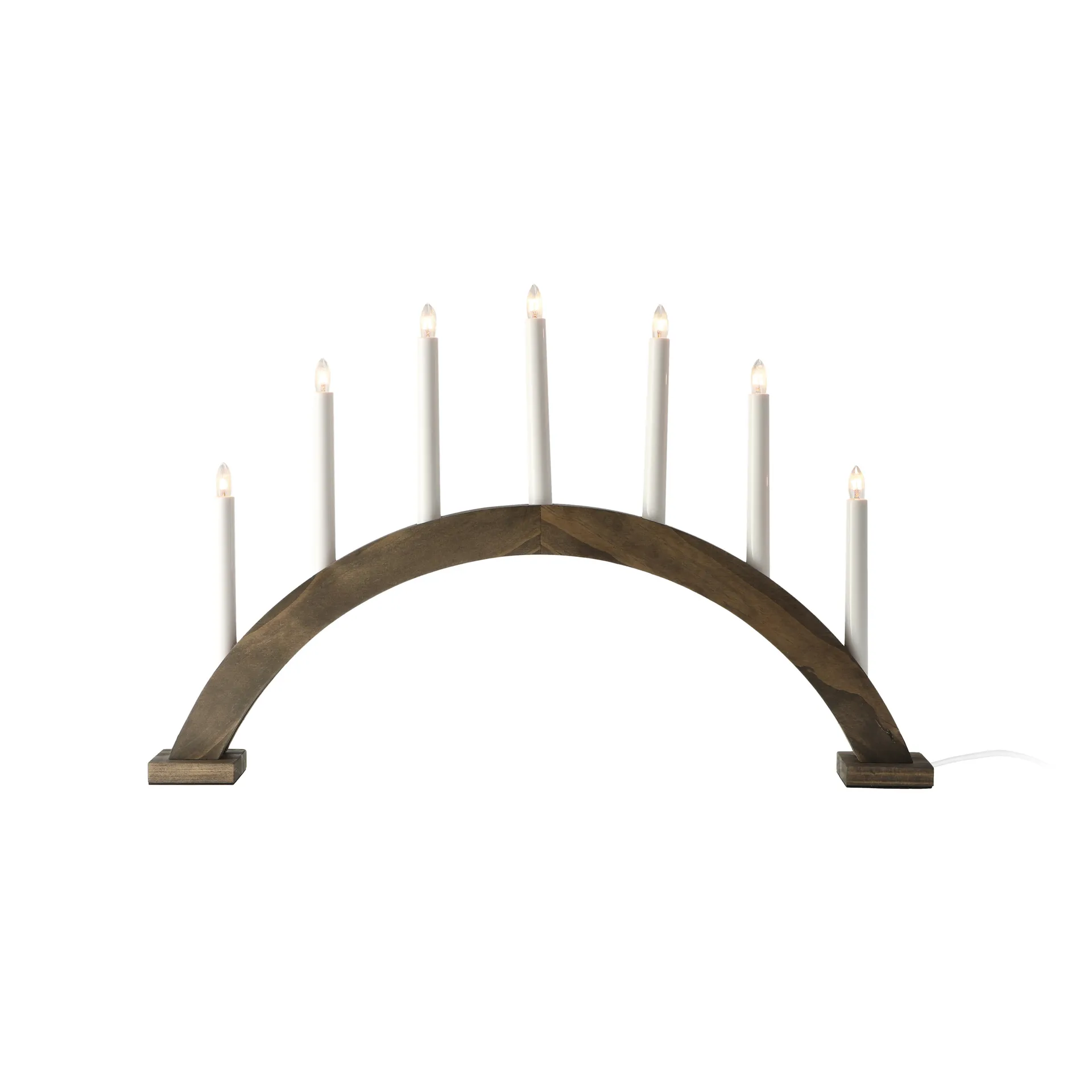 Candelabro de Adviento Sky arco 41 cm, teñido oscuro Scandi Living