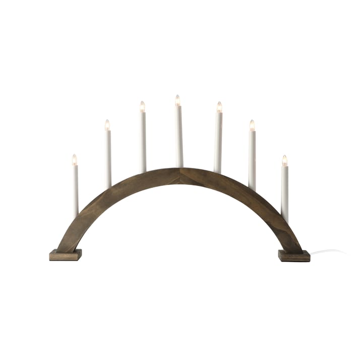 Candelabro de Adviento Sky arco 41 cm, teñido oscuro Scandi Living