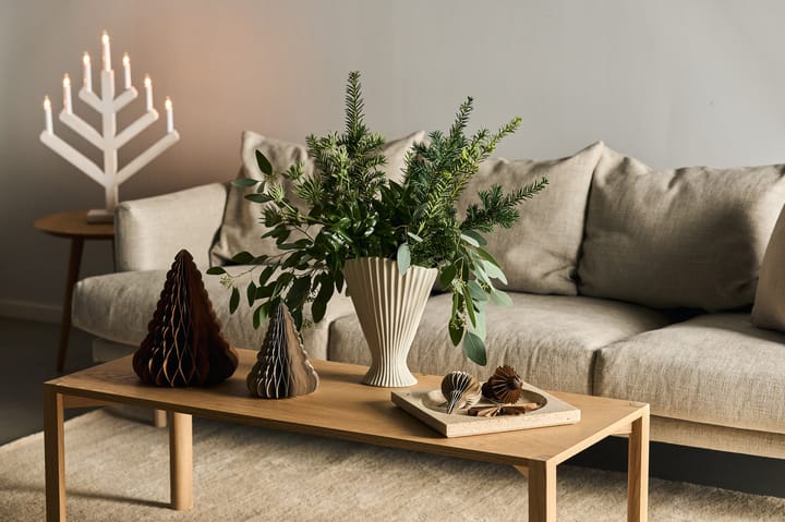 Candelabro de AdvientoPine 62 cm, esmaltado blanco Scandi Living