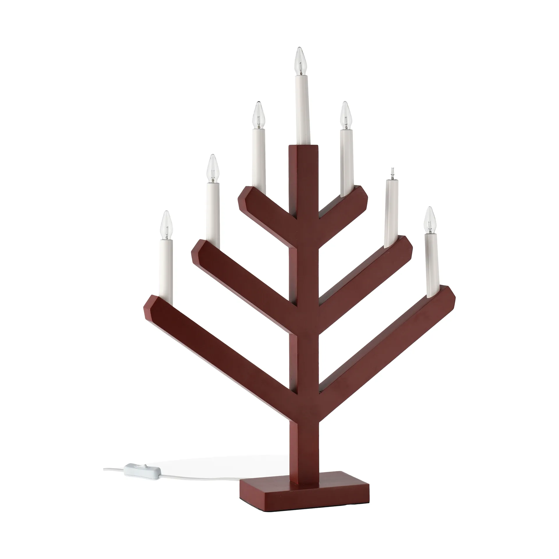 Candelabro de AdvientoPine 62 cm, Rojo Scandi Living