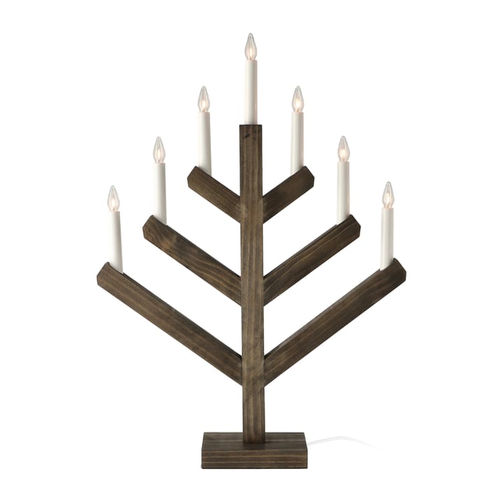 Candelabro de AdvientoPine 62 cm - teñido oscuro - Scandi Living