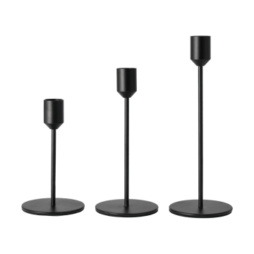 Candelabro Glare 14 cm - Negro - Scandi Living