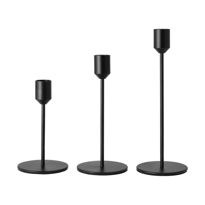 Candelabro Glare 14 cm - Negro - Scandi Living