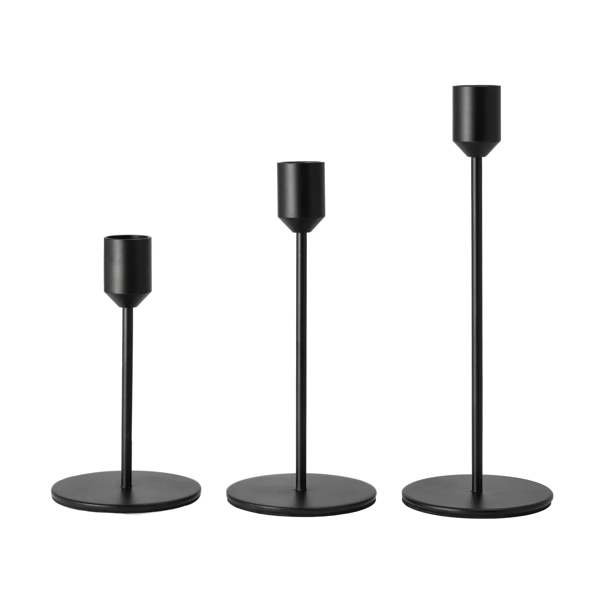 Candelabro Glare 18 cm, Negro Scandi Living
