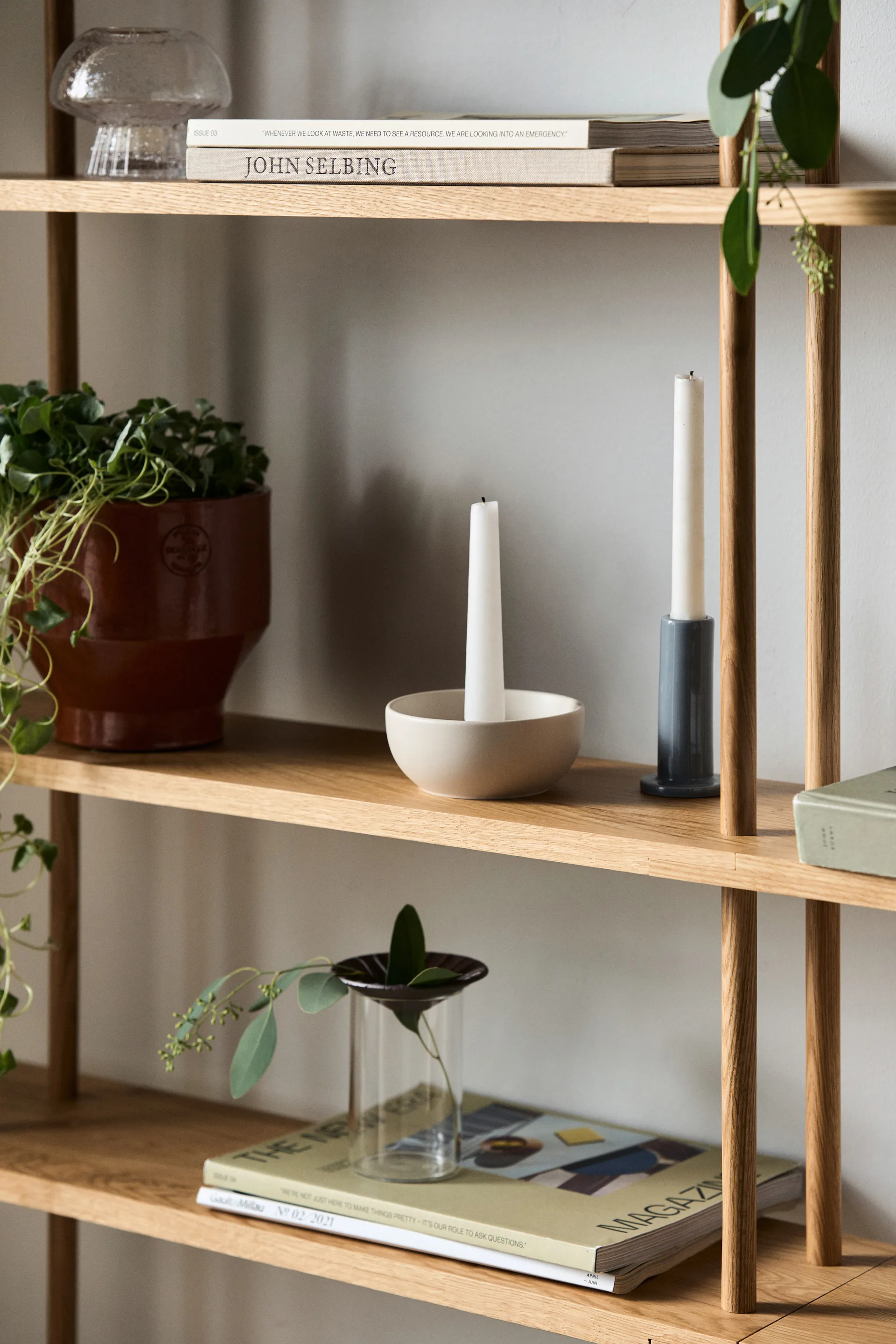 Candelabro Valley Ø12 cm, Beige Scandi Living