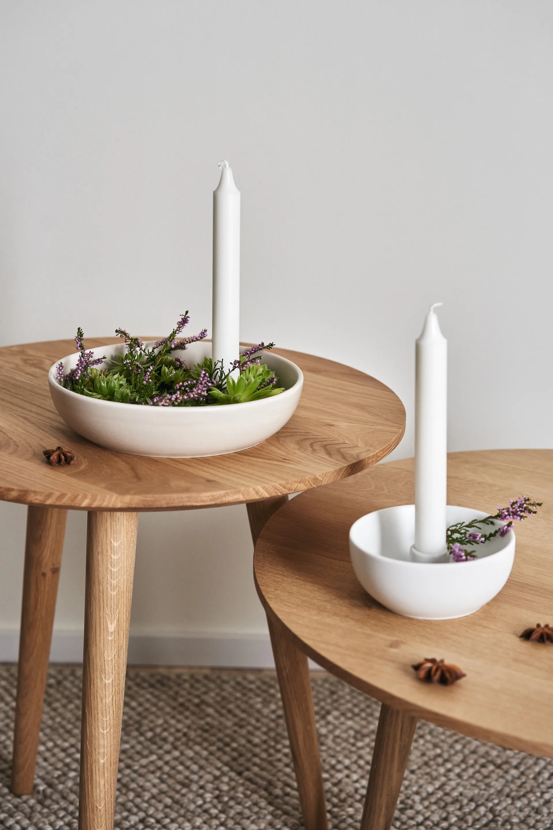 Candelabro Valley Ø21 cm, Beige Scandi Living