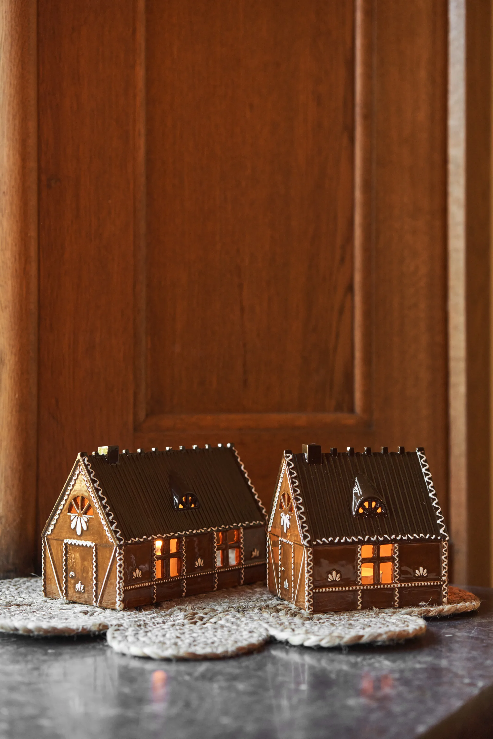 Casita de luz Ginger bread, 12 cm Scandi Living
