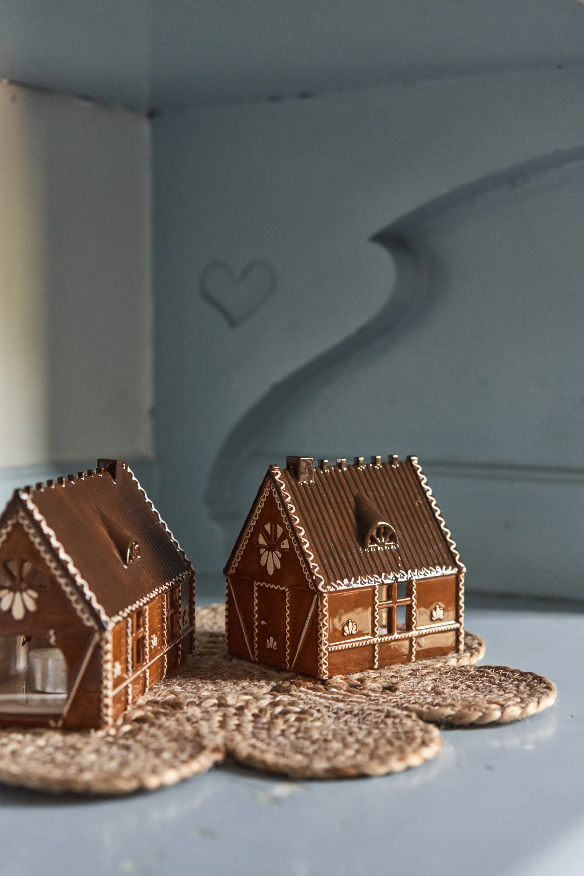 Casita de luz Ginger bread, 12 cm Scandi Living