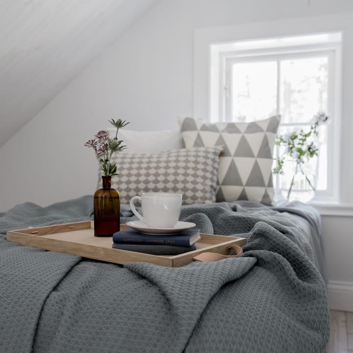 Colcha de cama Kimono 260x260 cm, dusty petrol Scandi Living