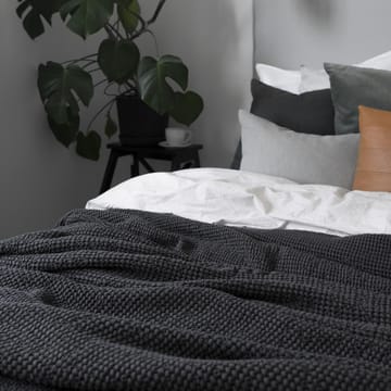 Colcha de cama Moss 160x260 cm - charcoal (gris) - Scandi Living