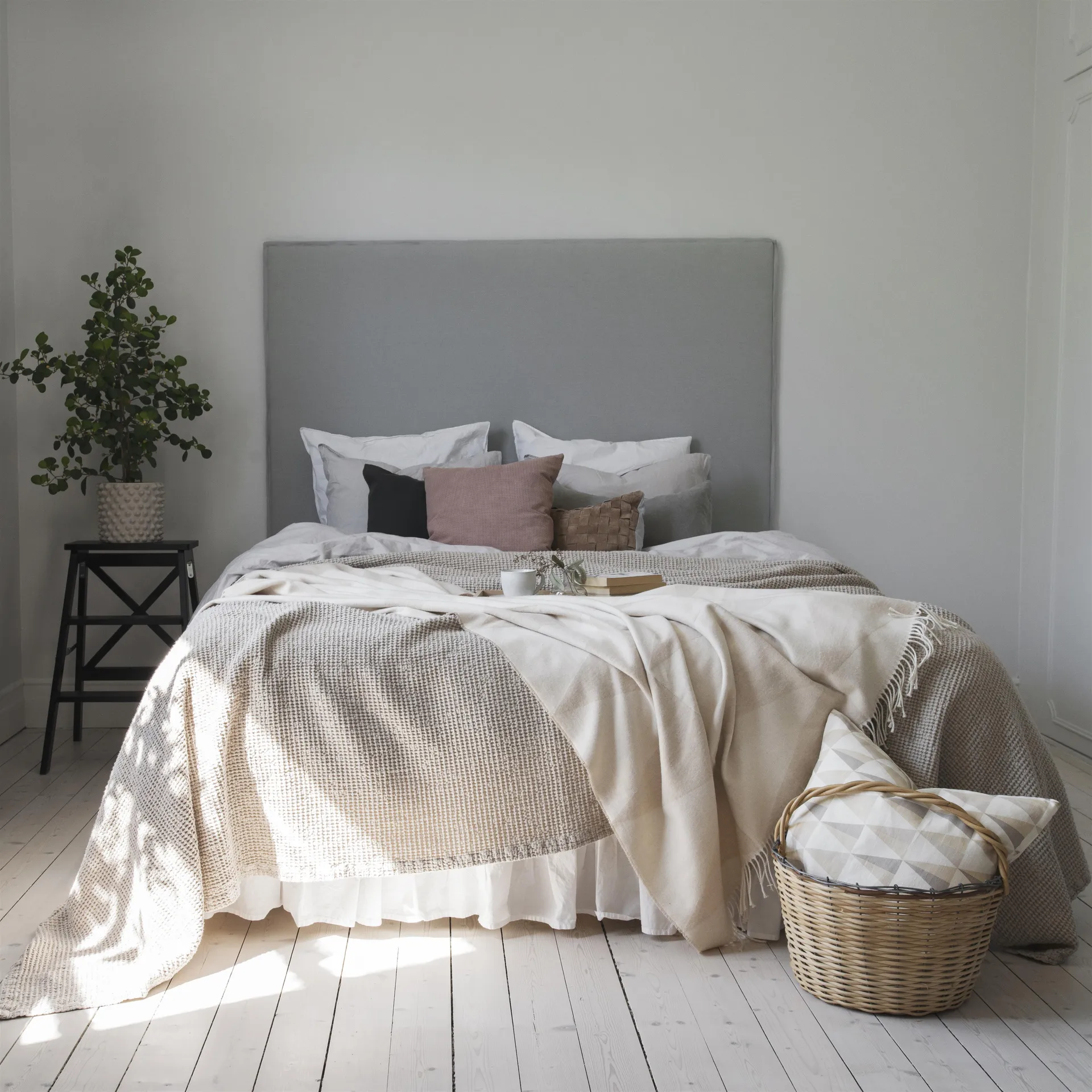 Colcha de cama Moss 260x260 cm, beige Scandi Living