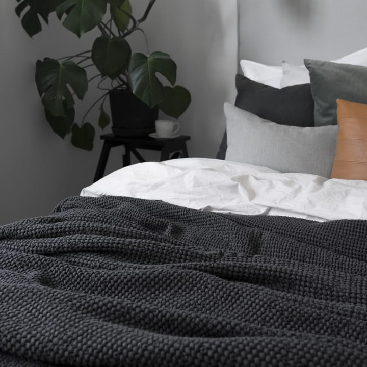 Colcha de cama Moss 260x260 cm, charcoal (gris) Scandi Living