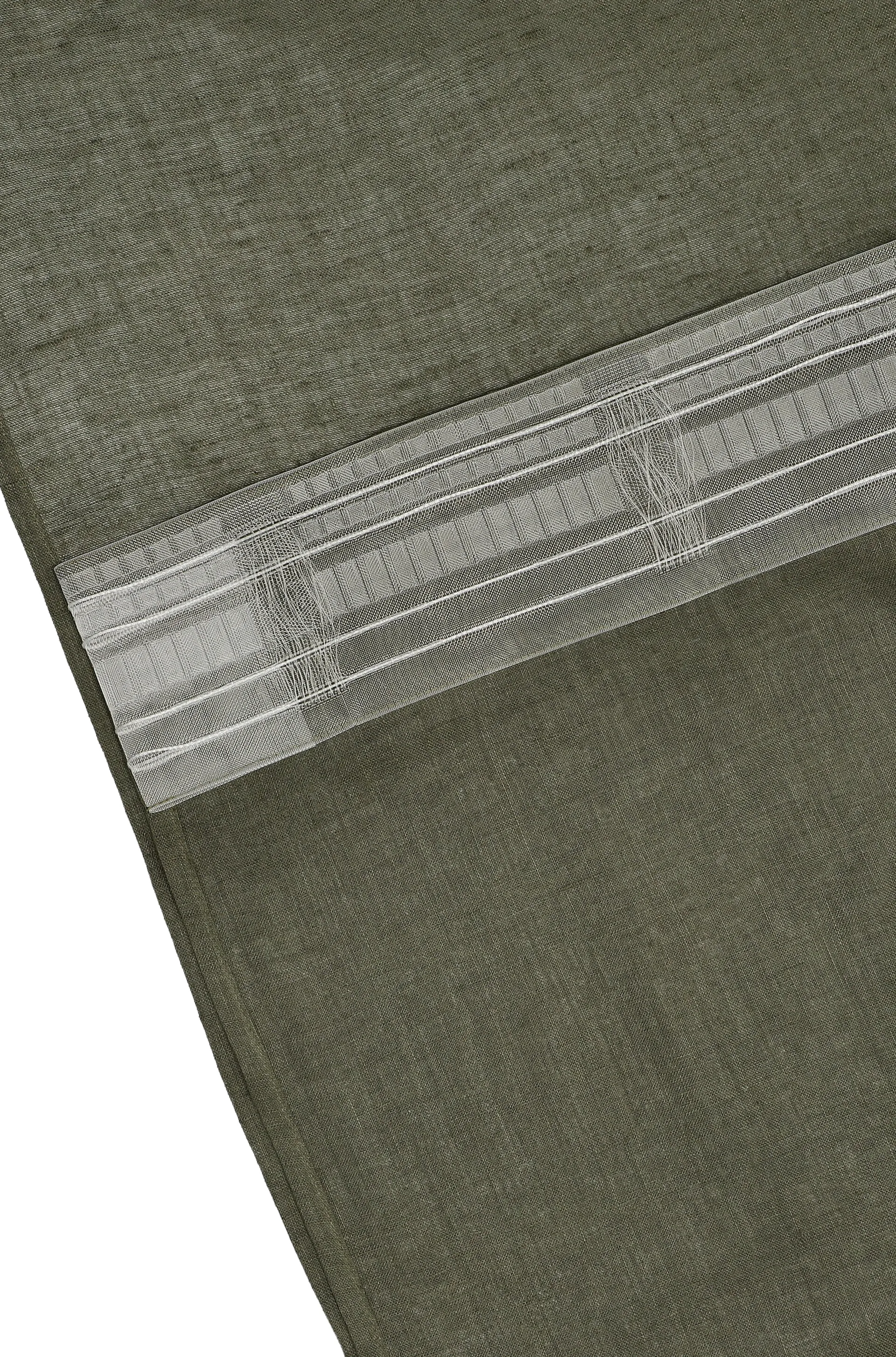Cortina con multibanda Serenity 129x250 cm, Verde musgo Scandi Living