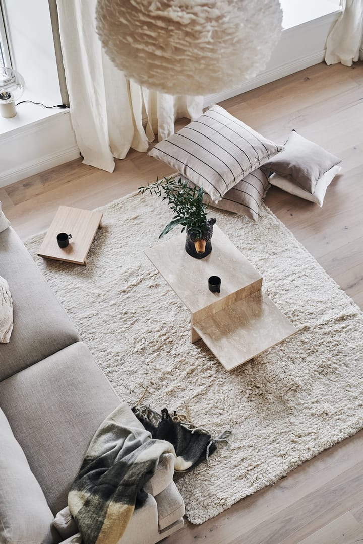 Cozy Alfombra de lana blanco natural, Scandi Living