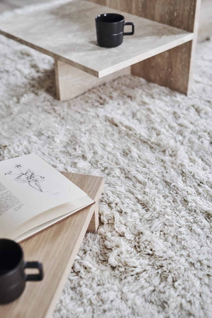 Cozy Alfombra de lana blanco natural, 200x300 cm Scandi Living