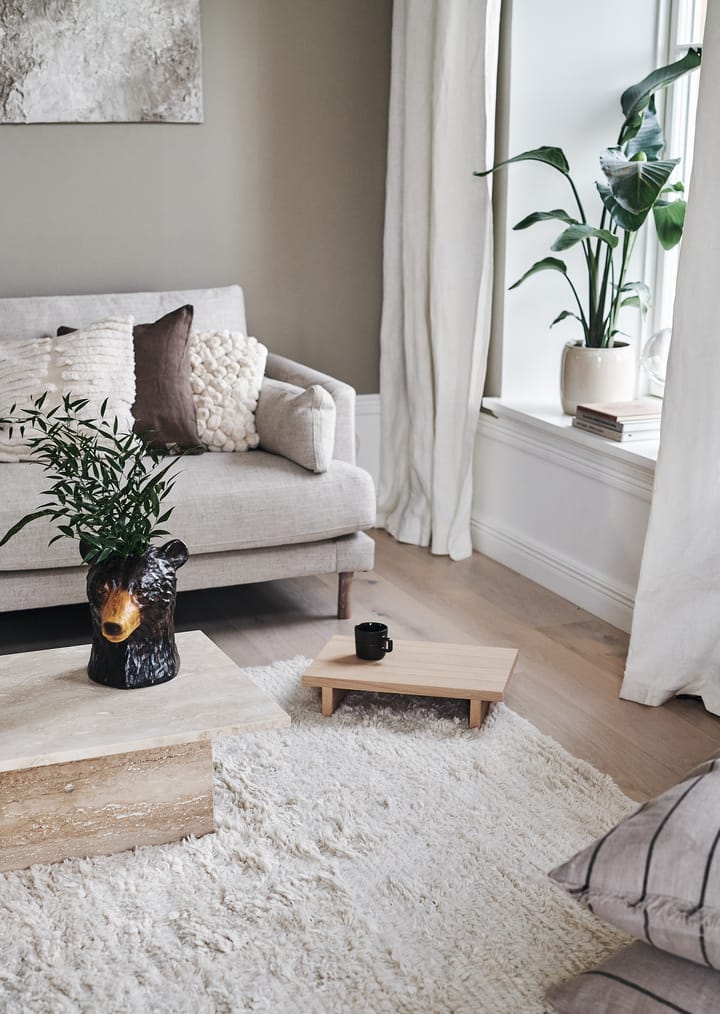 Cozy Alfombra de lana blanco natural, 200x300 cm Scandi Living