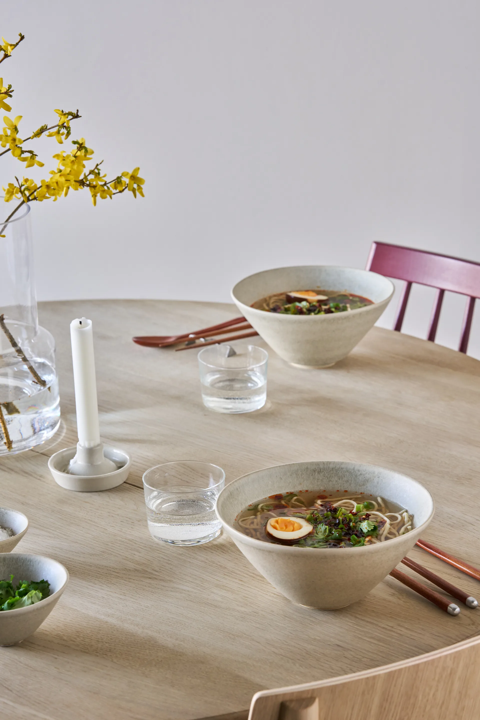 Cuenco de ramen Terra, Beige de gres, Ø20 cm Scandi Living