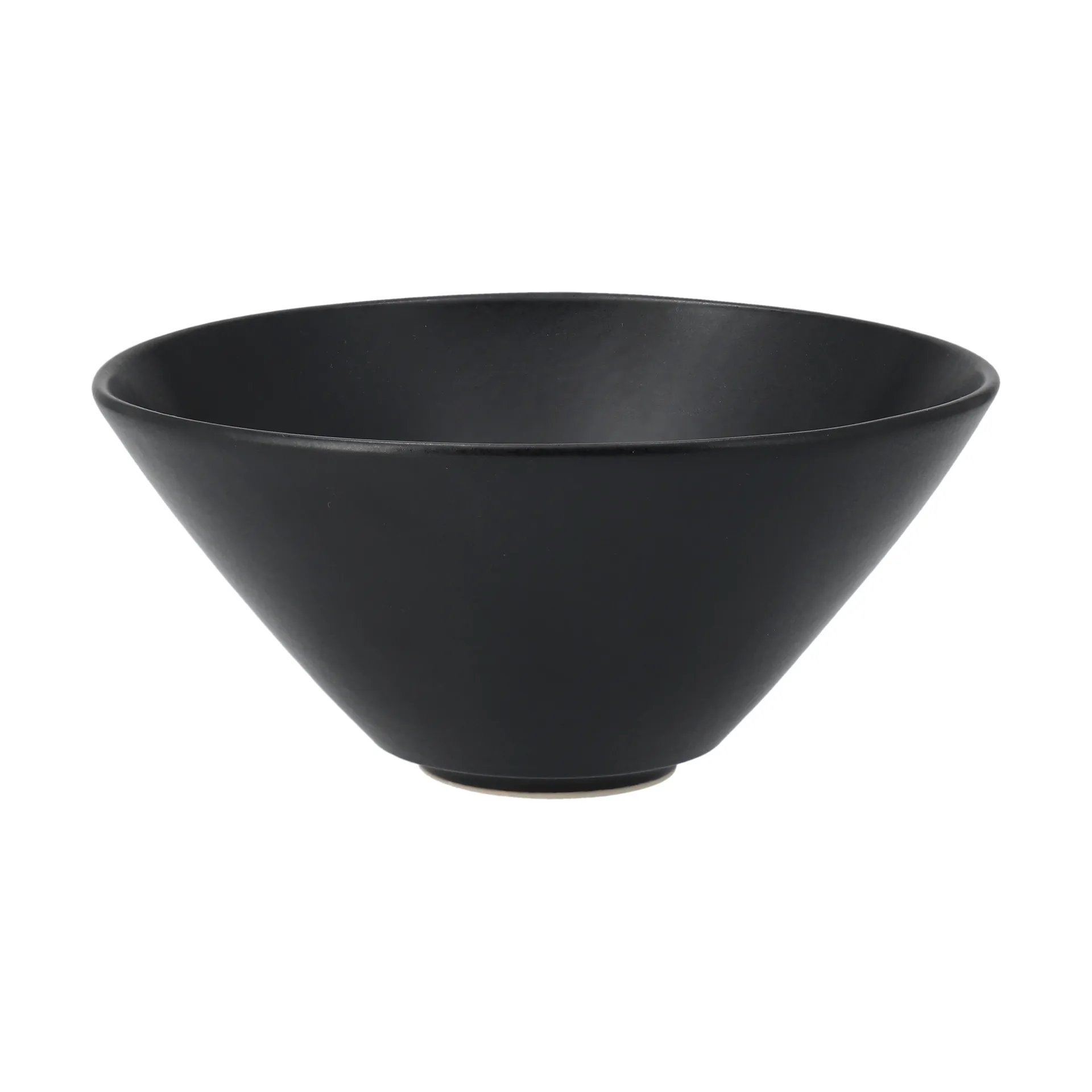 Cuenco de ramen Terra, Negro de gres, Ø20 cm Scandi Living