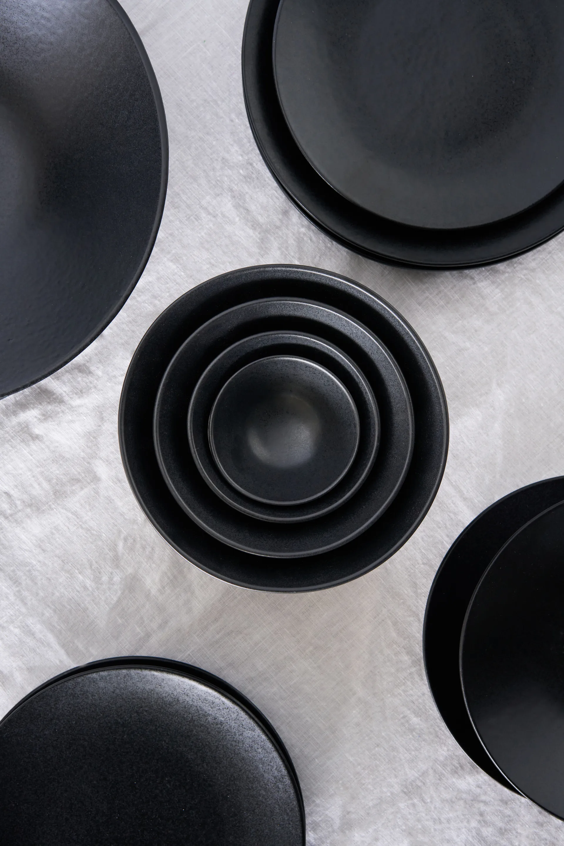 Cuenco de servir Terra, Negro de gres, Ø9,5 cm Scandi Living