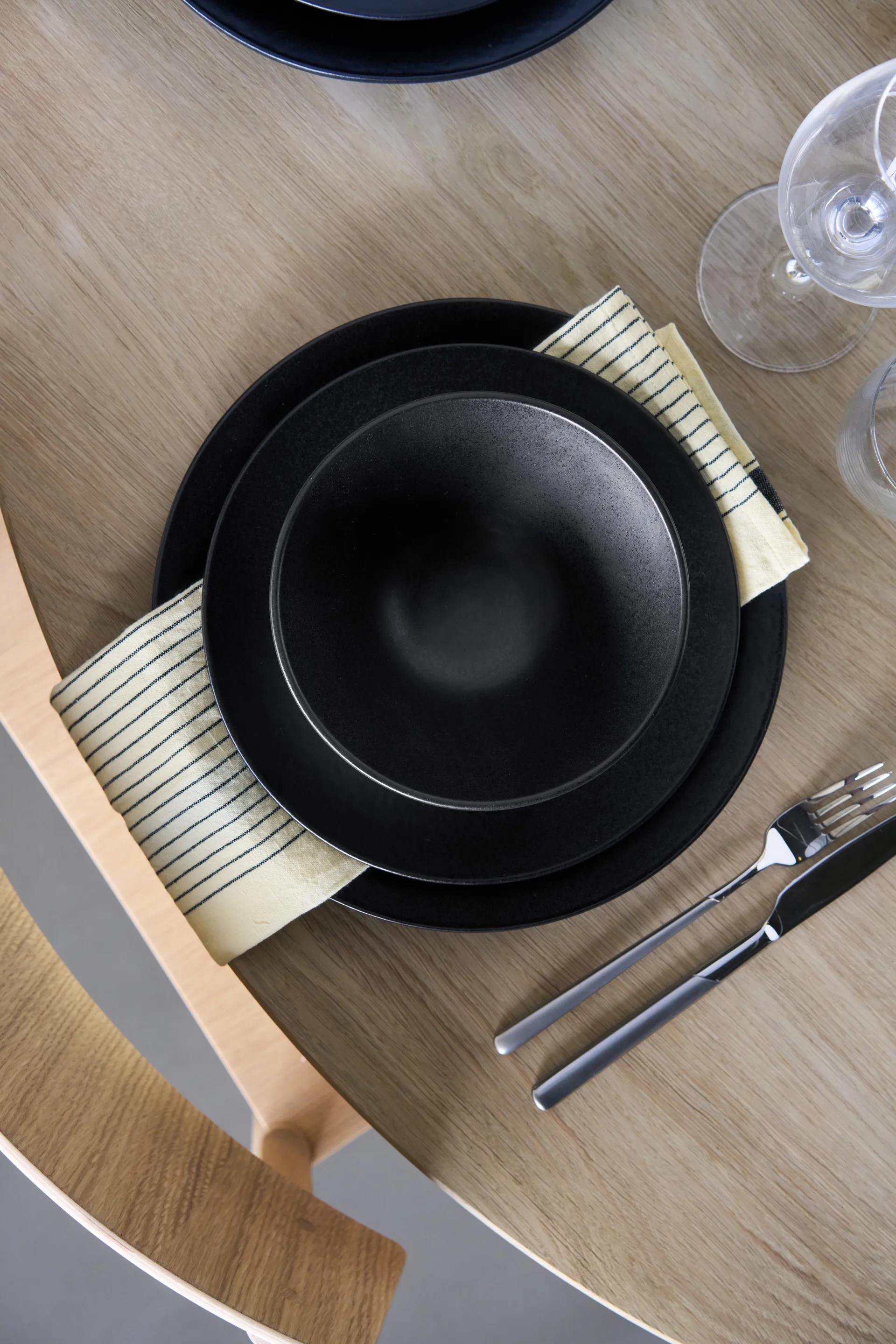 Cuenco para sopa Terra, Negro de gres, Ø16 cm Scandi Living