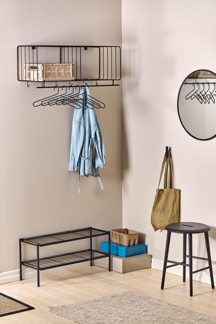 Estante perchero Nod 90 cm, Black Scandi Living