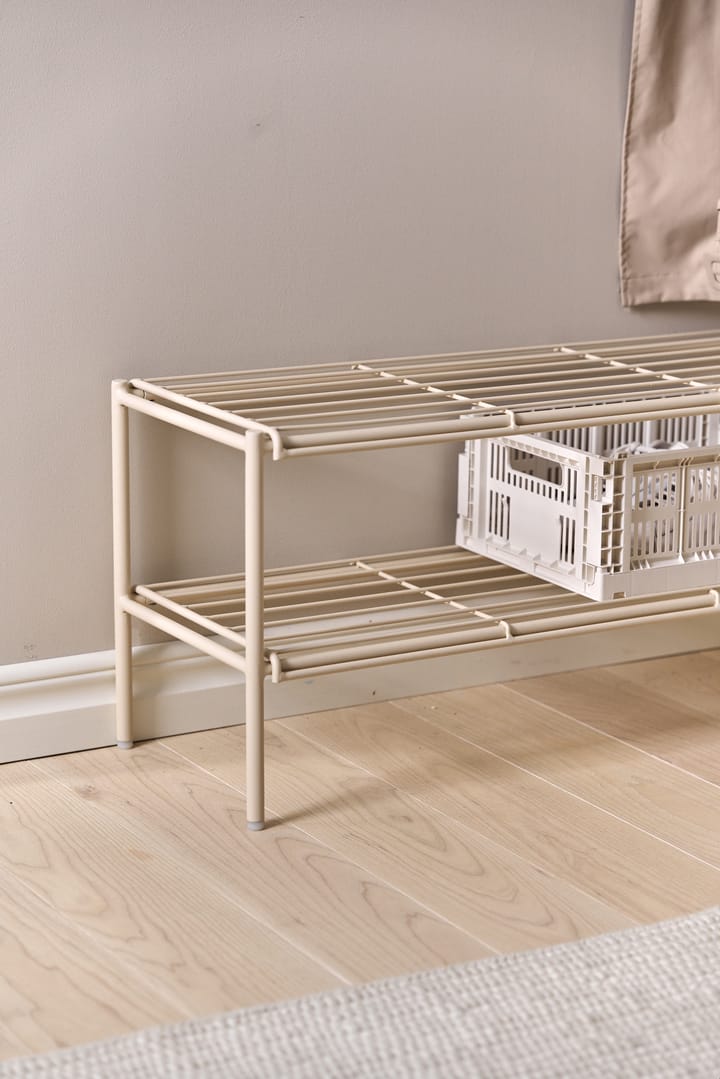 Estante zapatero Nod 80x30x37 cm, Beige Scandi Living