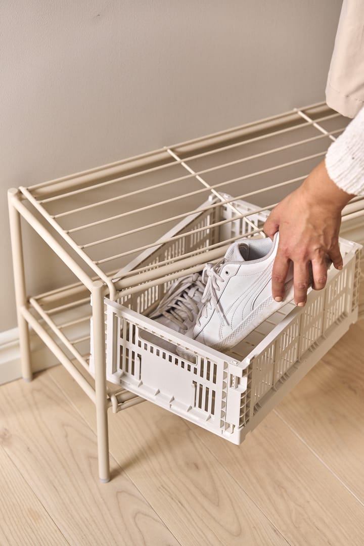 Estante zapatero Nod 80x30x37 cm, Beige Scandi Living