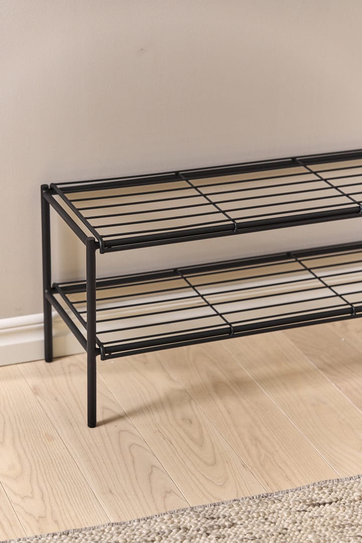 Estante zapatero Nod 80x30x37 cm, Black Scandi Living