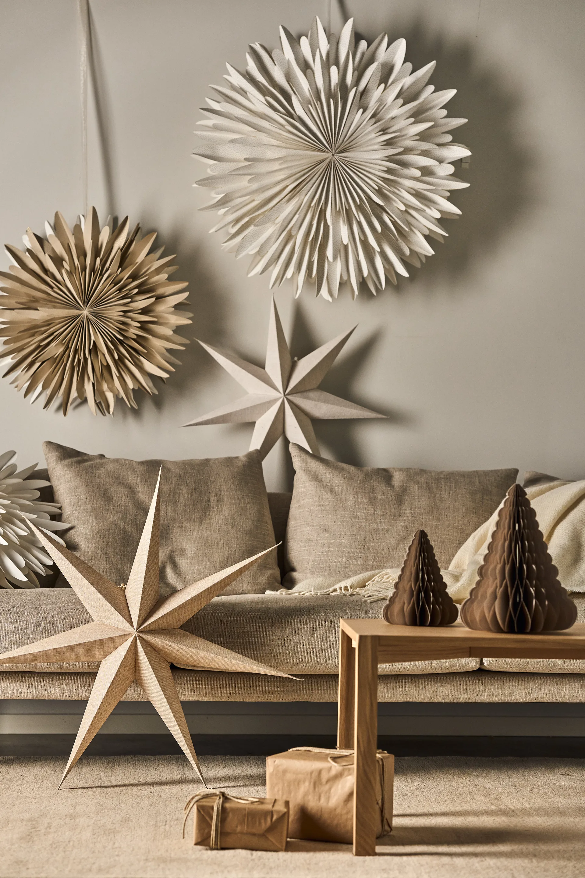 Estrella de Adviento Bare blanco, 60 cm Scandi Living
