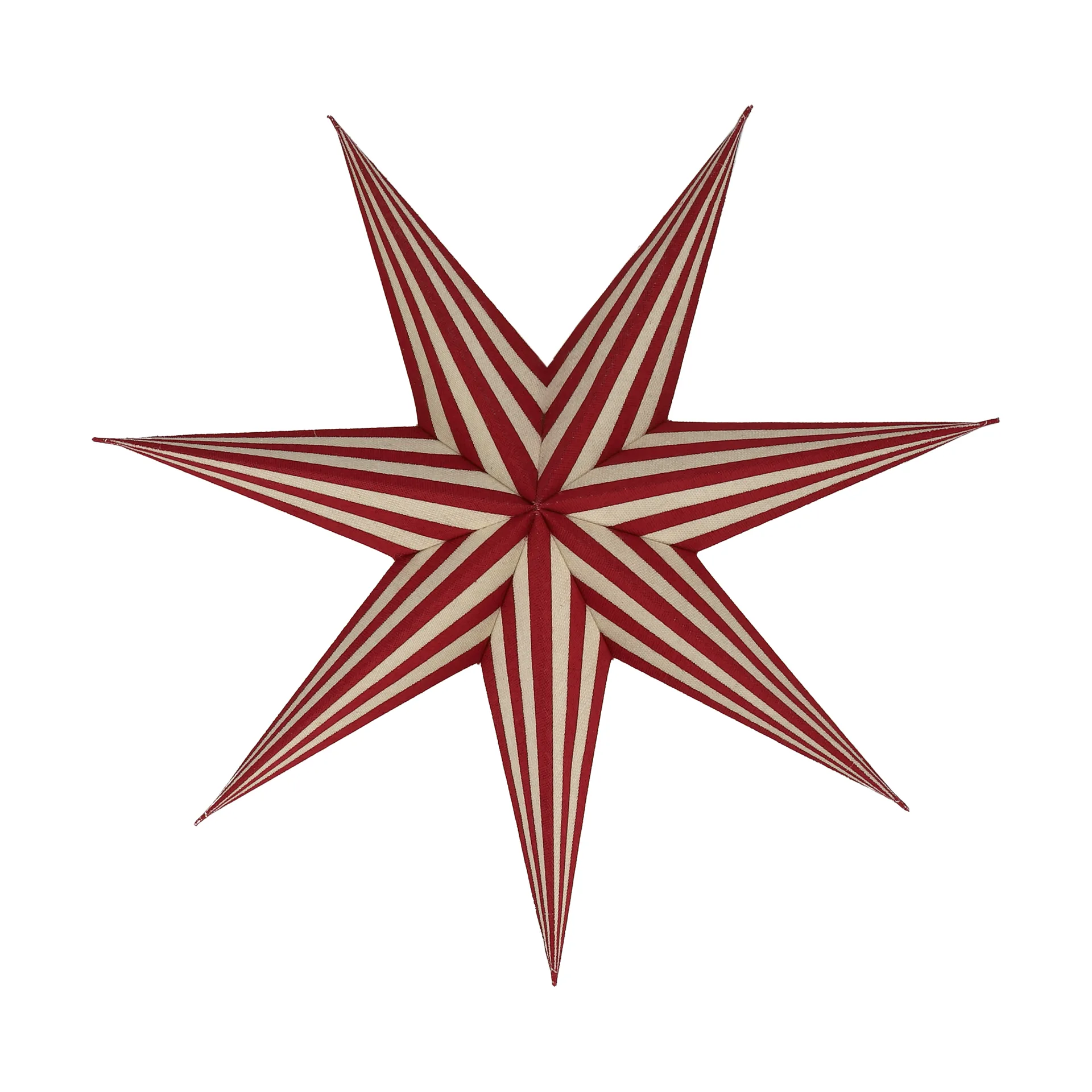 Estrella de Adviento Bare blanco-rayas rojas, 45 cm Scandi Living