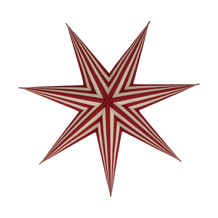 Estrella de Adviento Bare blanco-rayas rojas - 45 cm - Scandi Living