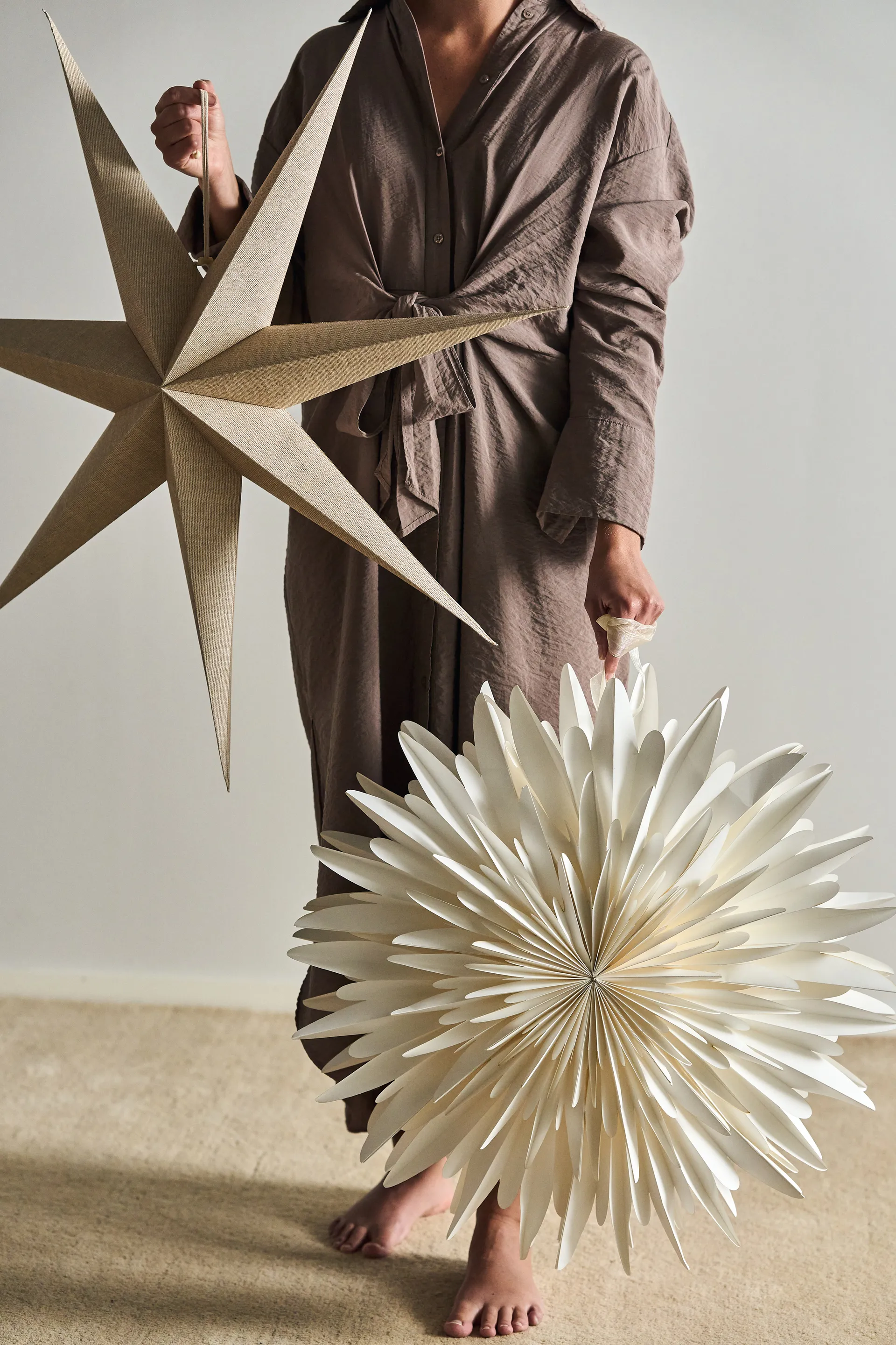 Estrella de Adviento Bare natural, 80 cm Scandi Living