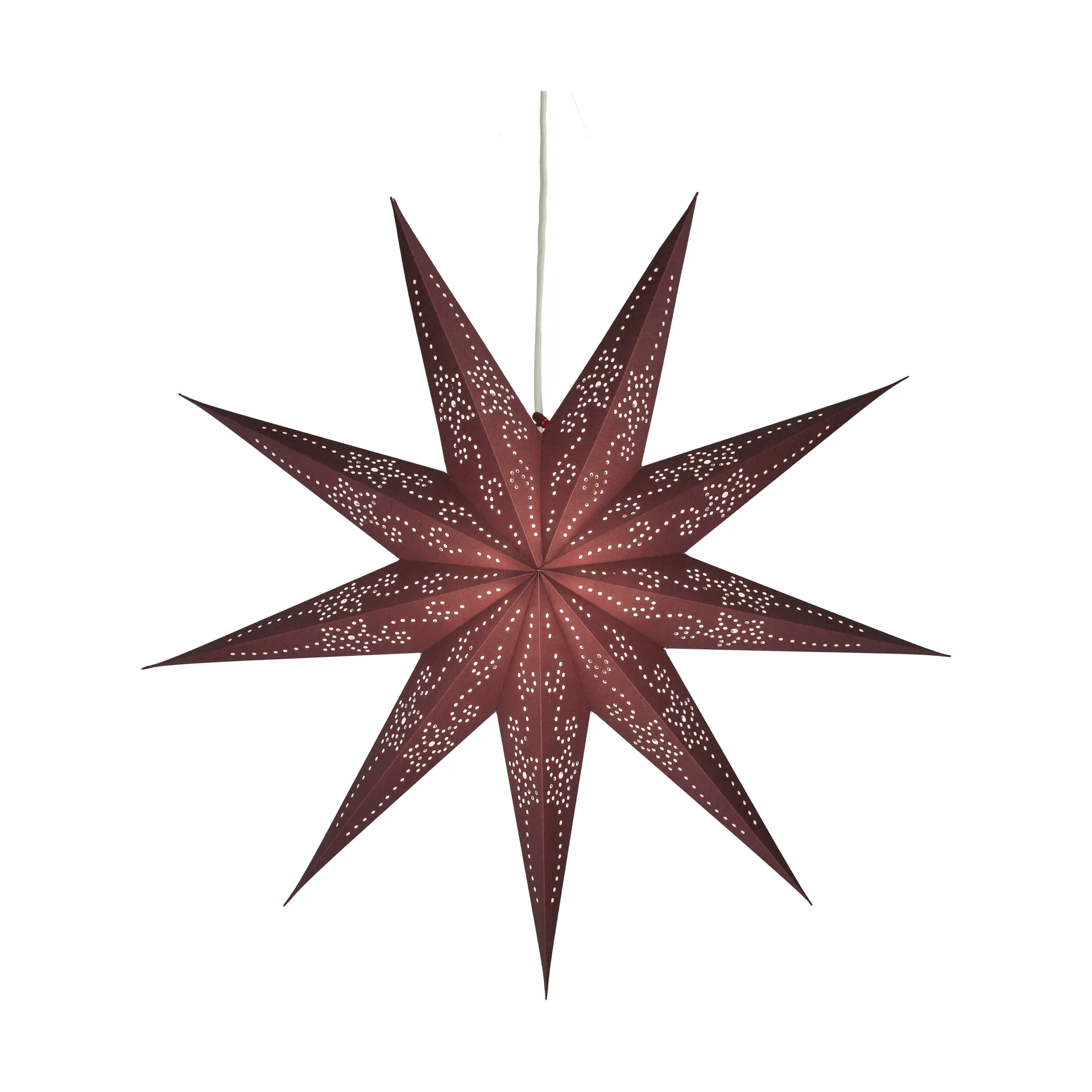 Estrella de Adviento Folk, Burgundy, Ø45 cm Scandi Living