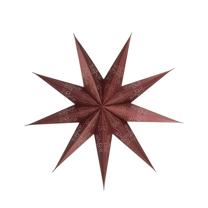 Estrella de Adviento Folk - Burgundy, Ø60 cm - Scandi Living