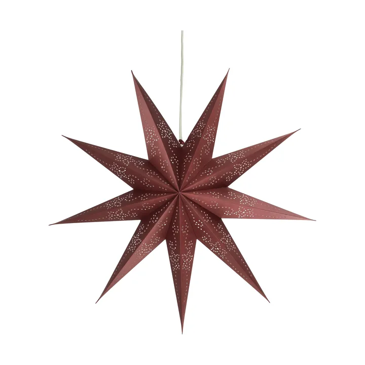 Estrella de Adviento Folk - Burgundy, Ø60 cm - Scandi Living