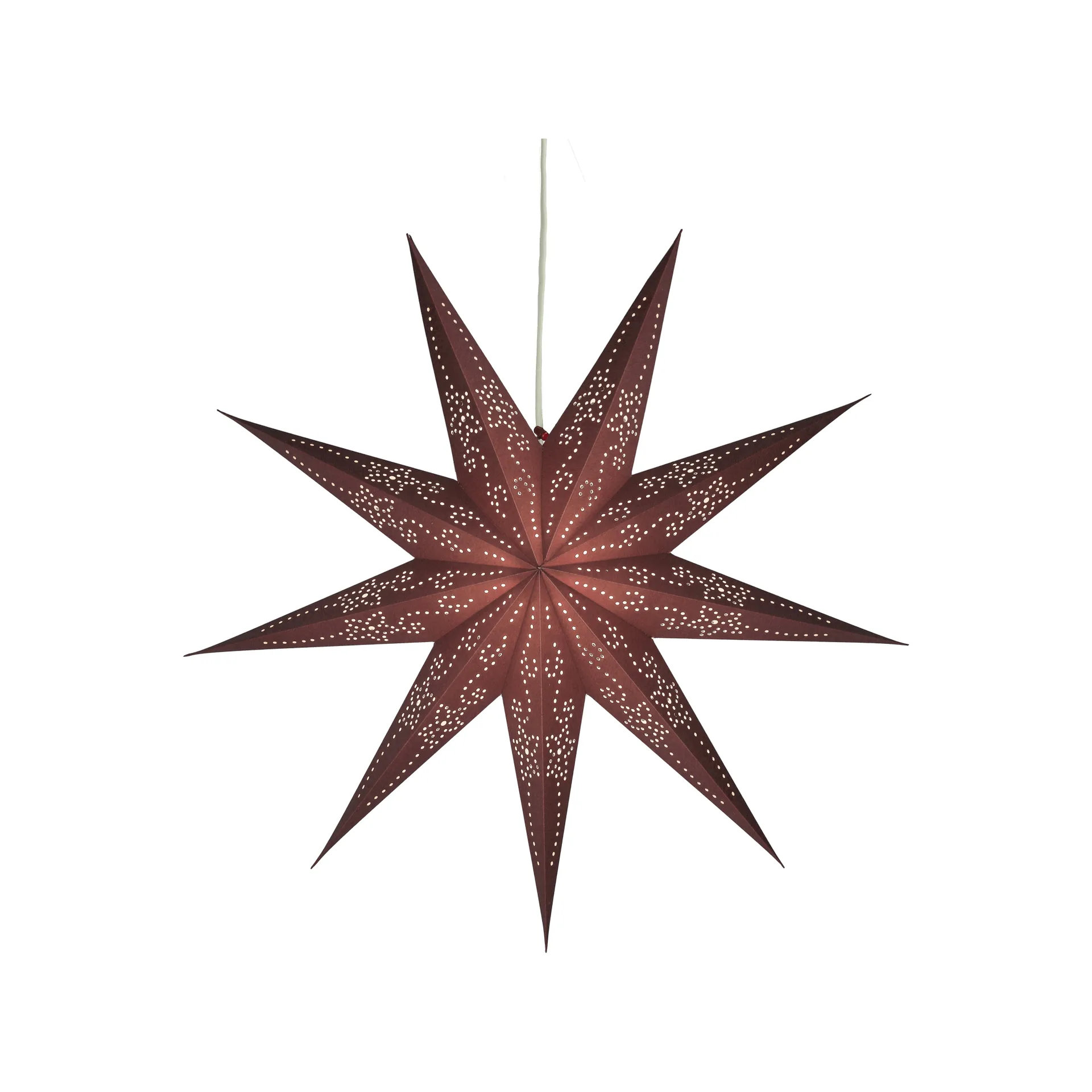 Estrella de Adviento Folk, Burgundy, Ø60 cm Scandi Living