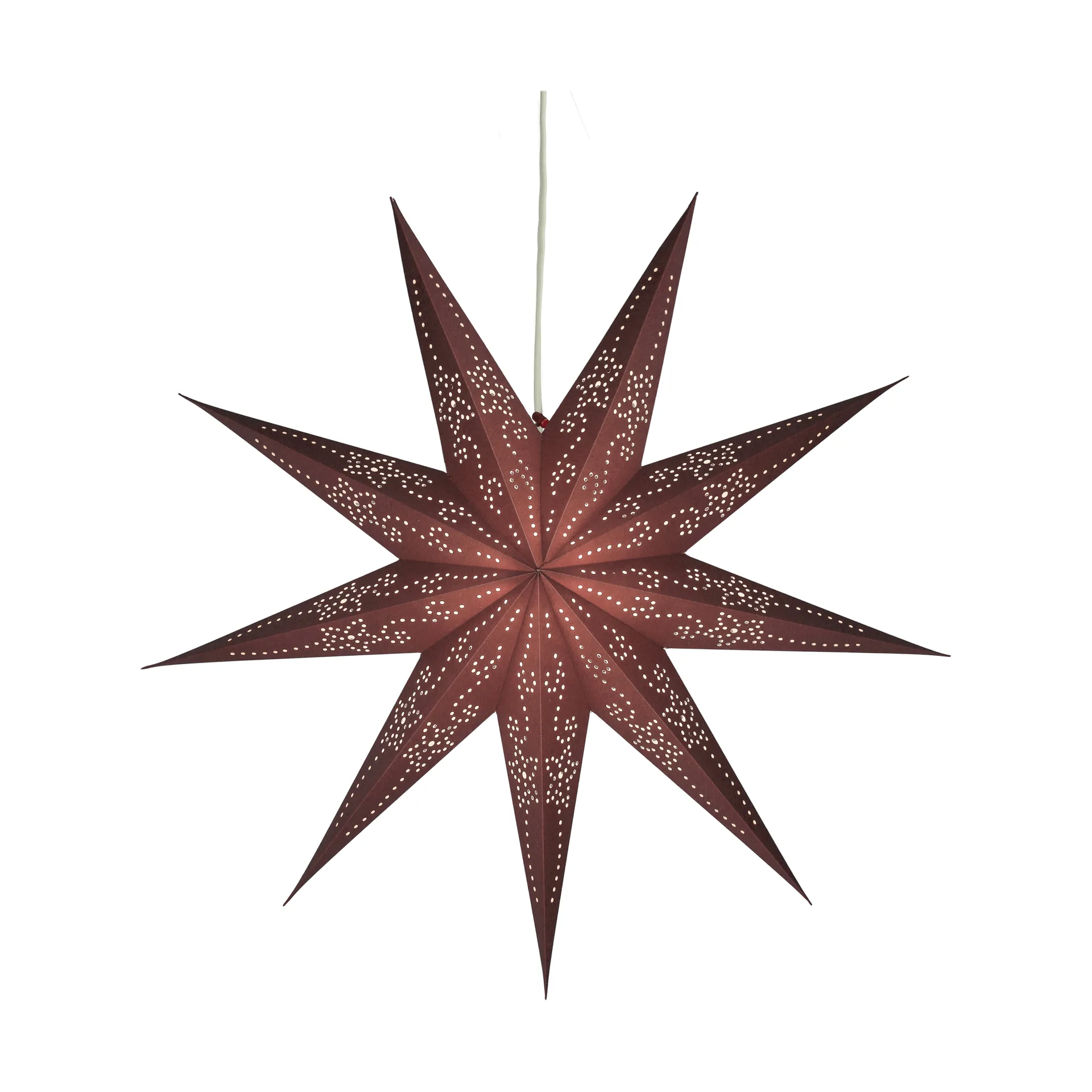 Estrella de Adviento Folk, Burgundy, Ø60 cm Scandi Living