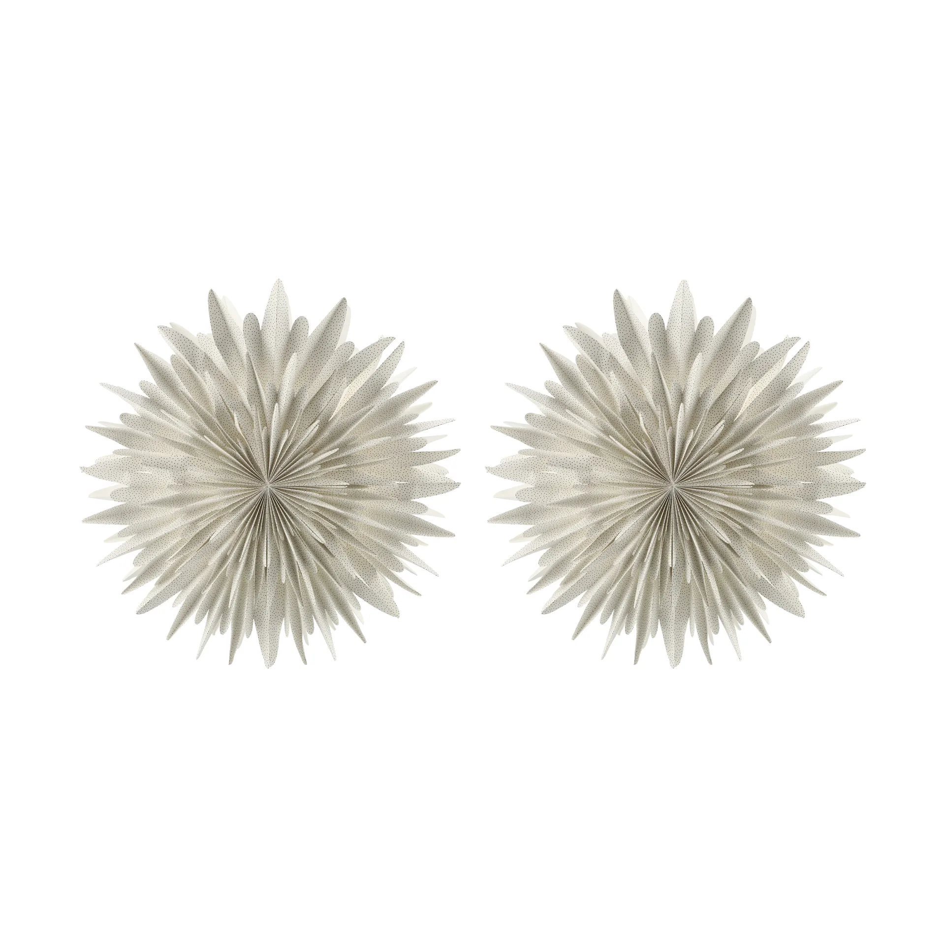 Estrella de Adviento Luna Ø80 cm paquete de 2 - Blanco con lunares,  Scandi Living