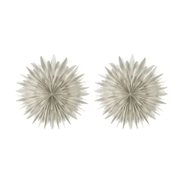 Estrella de Adviento Luna Ø80 cm paquete de 2 - Blanco con lunares - Scandi Living