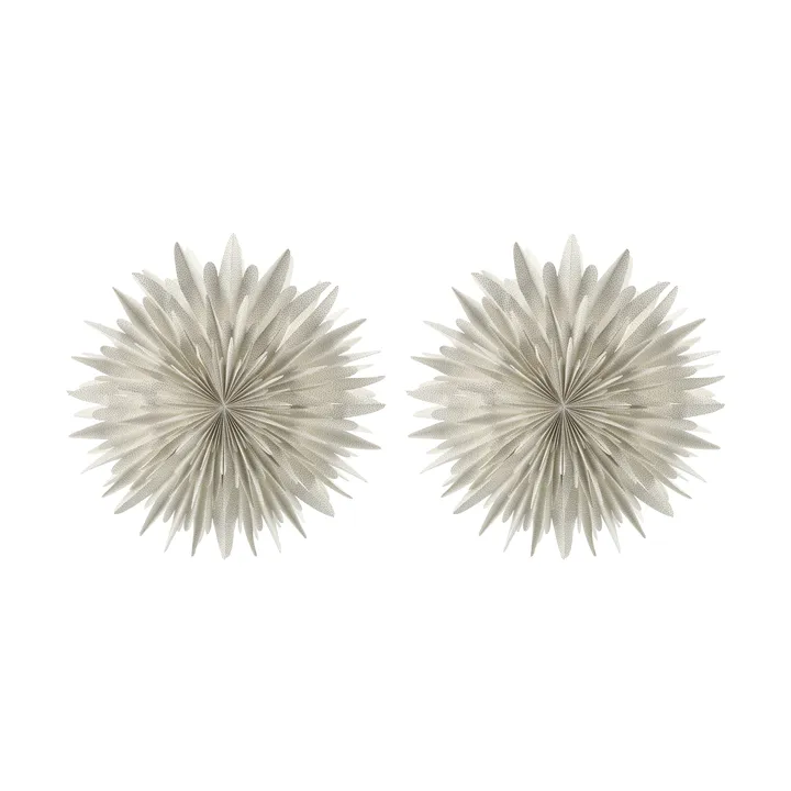 Estrella de Adviento Luna Ø80 cm paquete de 2 - Blanco con lunares - Scandi Living